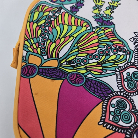 Trina Turk for Clinique Makeup Bag Bright Colorful Fun Pattern Never Used - Picture 3 of 4